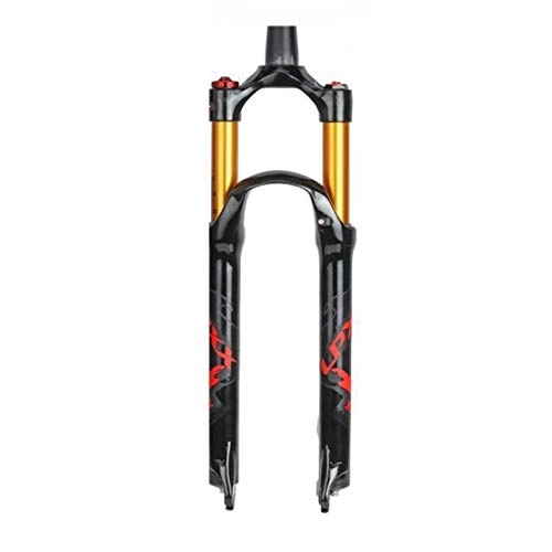 Mountain Bike Fork : TYXTYX Bicycle Front Fork MTB Suspension Fork Mountain Bike Air Pressure Shock Absorption Shoulder Control Fork Cone Tube Fork