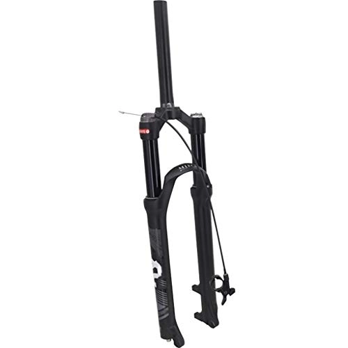Mountain Bike Fork : TYXTYX Bike Suspension Fork Suspension Bike Forks Mountain bike front fork double gas fork shock absorber shoulder control line control Magnesium alloy (26 inches), black-Wire-control