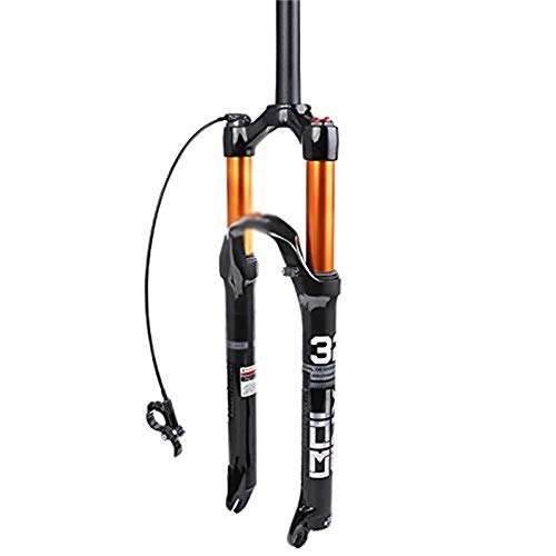 Mountain Bike Fork : TYXTYX Mountain bike suspension fork, 26 / 27.5 / 29 inch MTB Bicycle Magnesium Alloy Suspension Fork, Tapered Steerer and Straight Steerer Front Fork