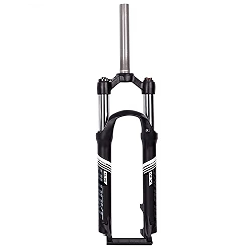 Mountain Bike Fork : Uioy 26 / 27.5inch MTB Suspension Fork, Aluminum Alloy Mountain Bike Front Forks, Travel 100mm, Straight Tube 28.6mm (Color : Black, Size : 26 inch)