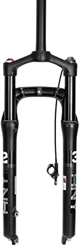 Mountain Bike Fork : UPPVTE 26 Inch Suspension Fork, Rebound Adjustment Remote Lock Support 4.0 Fat Tires 115mm MTB Bike Bicycle Fork Forks (Color : Black, Size : 26inch)