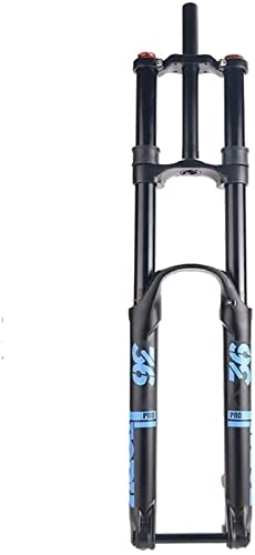 Mountain Bike Fork : UPPVTE Mountain Bike 26 27.5 29In Double Shoulder Forks, 20x110mm Thru Axle Air Suspension Fork Disc Brake Shock Absorber 160mm Travel Forks (Color : Blue, Size : 26inch)