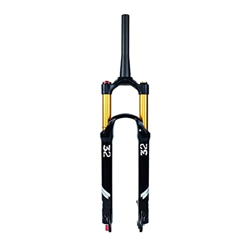Mountain Bike Fork : UPPVTE MTB Bicycle Suspension Fork 26 / 27.5 / 29 Inch Air Front Fork Stroke 120mm, Tapered Steerer Front Fork QR Axle 9mm Bicycle Accessories (Color : Cone tube HL, Size : 29inch)