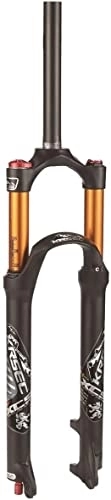 Mountain Bike Fork : UPVPTK 26 / 27.5 / 29'' Mountain Bike Suspension Forks, Disc Brake Ultralight Air Fork Damping Adjust Travel 100mm QR 9mm Bicycle Front Fork Forks (Color : Black, Size : 27.5inch)