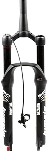 Mountain Bike Fork : UPVPTK 26" 27.5" 29" MTB Bike Front Fork, Disc Brake 1-1 / 2" Bicycle Suspension Fork Air Damping for 2.4" Tire QR 130mm Travel Forks (Color : Black RL, Size : 29inch)