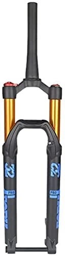 Mountain Bike Fork : UPVPTK 26 / 27.5 / 29In Bike Air Suspension Fork, 1-1 / 2" MTB Shock Absorber 120mm Travel Damping Adjust Thru Axle 15mm Disc Brake Front Fork Forks (Color : Blue, Size : 27.5inch)