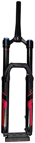 Mountain Bike Fork : UPVPTK 26 27.5 29In Mountain Bike Downhill Suspension Fork, DH Front Fork 1-1 / 2" Disc Brake 165mm Travel 15x110mm Thru Axle with Damping Forks (Color : Red a, Size : 29inch)