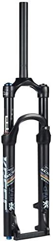 Mountain Bike Fork : UPVPTK 26 / 27.5 / 29in MTB Bike Suspension Fork, Rebound Adjust Air Pressure Fork QR 9mm Ultralight Travel 120mm 1-1 / 8'' 1650g Forks (Color : Black, Size : 29inch)