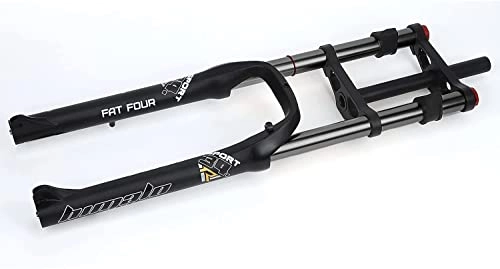 Mountain Bike Fork : UPVPTK Bike Suspension Forks 26In, 4.0 Fat Disc Brake Air Fork 1-1 / 8" Mountain Bike Front Fork Downhill 170mm Travel E-Bike Front Fork BMX Forks (Color : Black, Size : 26inch)