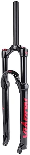 Mountain Bike Fork : UPVPTK Suspension Fork MTB 27.5 / 29in, Magnesium Alloy QR Cycling Bicycle Fork Disc Brake Air Shock Absorber 1-1 / 8" HL Travel 105mm Forks (Color : Red, Size : 27.5INCH)
