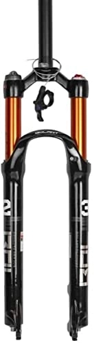 Mountain Bike Fork : UPVPTK Suspension Front Fork, 26 27.5 29in Air Pressure Shock Bicycle Mountain Straight / Cone Tube Shoulder / Remote Control Disc Brake Forks (Color : B, Size : 29inch)