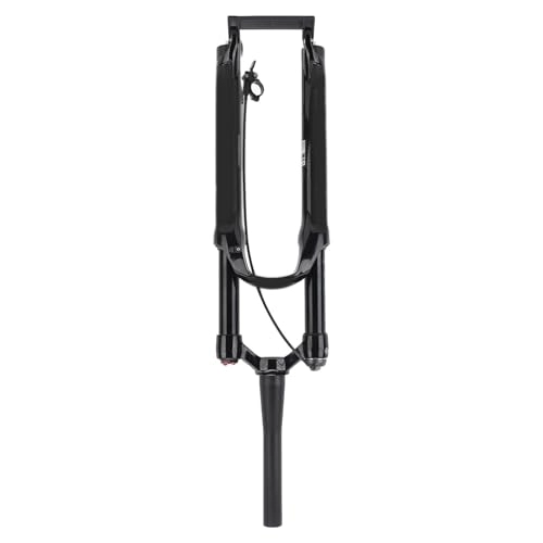 Mountain Bike Fork : VGEBY Mountain Bike Front Fork, 26in Air Fork Bicycle Shock Absorbing Front Fork Tapered Remote Lockout Black Tube