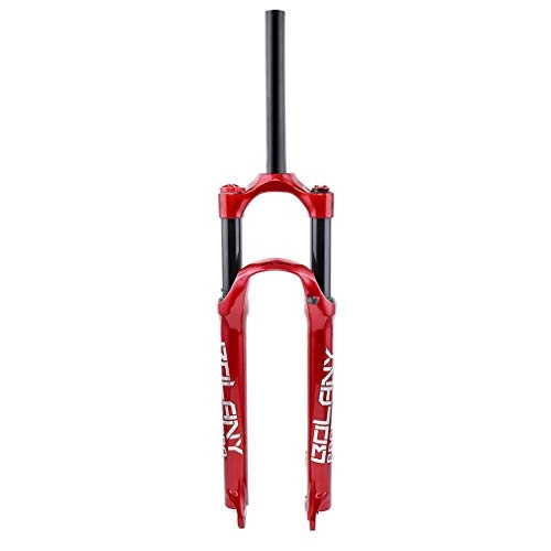 Mountain Bike Fork : VHHV 26" 27.5" 29" Bicycle Suspension Fork, 1-1 / 8" Lightweight Alloy Air Fork Shoulder Control Travel: 100mm - Red (Size : 29 inch)
