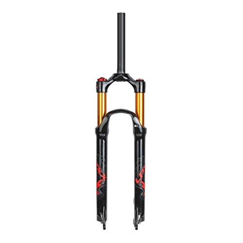 Mountain Bike Fork : VHHV 26" 27.5" 29 Inch Bike Suspension Fork 1-1 / 8" Aluminum Magnesium Alloy Air Forks Shock Absorber - 1680g / 1780g (Color : Red, Size : 29 inch)