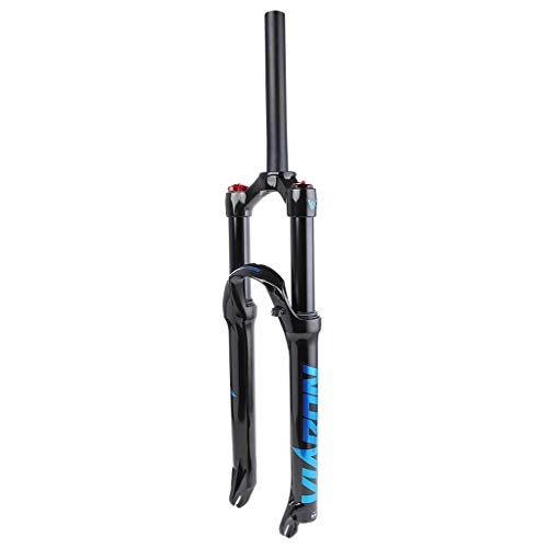 Mountain Bike Fork : VHHV 26" 27.5" 29 Inch Suspension Fork, 1-1 / 8" MTB Bike Magnesium Alloy Air Fork - About: 1720g (Color : Blue, Size : 29 inch)