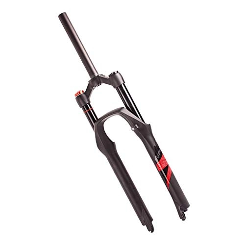Mountain Bike Fork : VHHV 26" 27.5inch 29er Cycling Front Suspension Fork, 1-1 / 8"(28.6mm) Alloy Lightweight MTB Bike Air Forks Shock Absorber - 140mm Travel (Color : Red, Size : 27.5 inch)