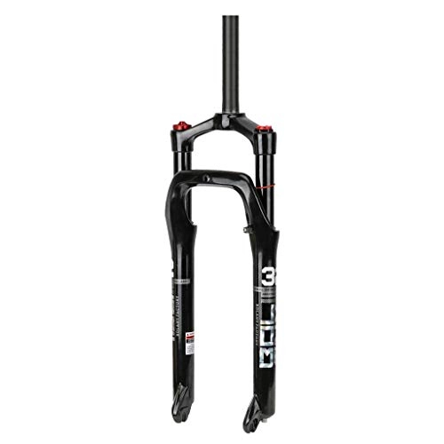 Mountain Bike Fork : VHHV 26 Inch Bike Suspension Fork Alloy Air Forks, for 4.0" Tire Beach Snow MTB Electric Bicycle Width 135mm - Black / 2270g
