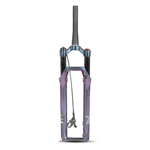 Mountain Bike Fork : VHHV 27.5" 29" Mountain Bike Suspension Fork Tapered, 1-1 / 8" Remote Lockout Lightweight Air Forks Travel: 100mm - Barrel Axis (Size : 29 inch)