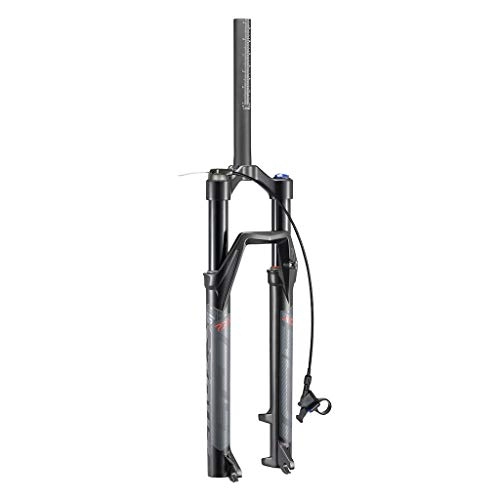 Mountain Bike Fork : VHHV Alloy Air Suspension Fork 26 Inch MTB Mountain Bike Front Forks 27.5 Inch 1-1 / 8 Remote Lock Out Absorber (Size : 27.5 inches)