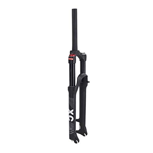 Mountain Bike Fork : VHHV Bicycle Suspension Fork 26" 27.5inch 29er MTB Front Fork, Effective Shock Travel: 120mm Double Air Chamber System (Color : Black, Size : 29 inches)