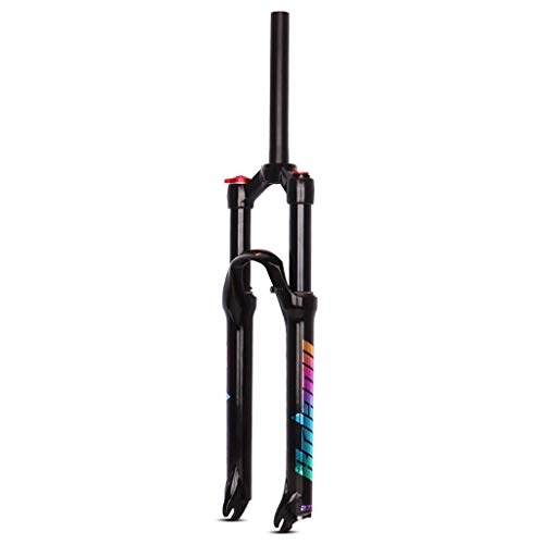 Mountain Bike Fork : VHHV Bicycle Suspension Fork MTB 26 27.5 29 Inch Super Light Magnesium Alloy 1-1 / 8 Air Front Forks Travel: 120mm Manual Lockout (Size : 29 inches)