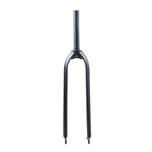Mountain Bike Fork : VHHV Bike Rigid Fork 26" 27.5" 29" 700C Bicycle Front Suspension Forks Black Lightweight Aluminum Alloy - 730g Absorber (Size : 27.5")