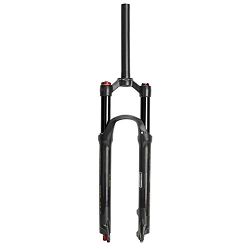 Mountain Bike Fork : VHHV MTB Bicycle Air Fork Rebound Adjustment 26 / 27.5 / 29 Er Mountain Disc Supension Fork Bike Accessories (Color : Straight-remote lockout, Size : 27.5 inch)