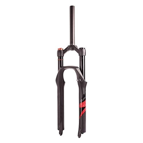 Mountain Bike Fork : VHHV MTB Bicycle Air Front Forks 26 27.5 29 Inches Mountain Bike Downhill Suspension Fork Travel 120MM Super Light Alloy 9mm QR (Color : Red-manual lockout, Size : 29 inches)
