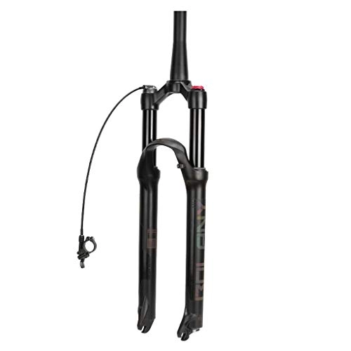 Mountain Bike Fork : VHHV MTB Bicycle Suspension Fork, 26 / 27.5 / 29 Inch Bike 1-1 / 8" Lightweight Alloy Matte Air Forks Travel: 120mm (Color : D, Size : 27.5 inch)
