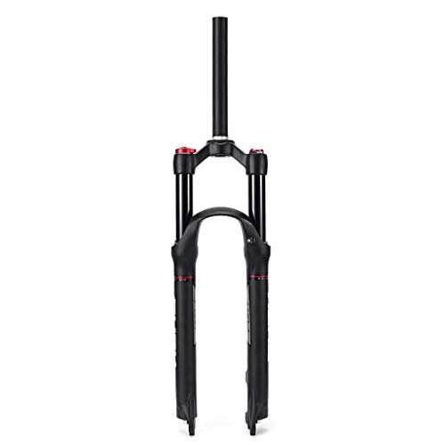 Mountain Bike Fork : VHHV MTB Bike Front Forks 26 / 27.5 / 29 Inch Cycling Air Suspension Fork 1-1 / 8" Lightweight Alloy - Black (Size : 26 inches)