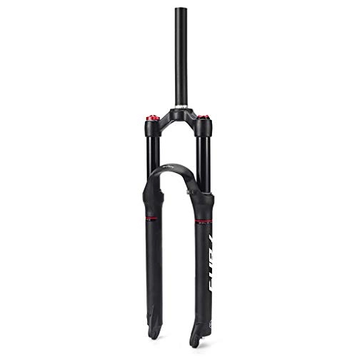 Mountain Bike Fork : VHHV Suspension Fork 26" 27.5" 29" Mountain Bike Front Forks 1-1 / 8" Lightweight Alloy Travel: 120mm (Color : Black, Size : 27.5 inches)