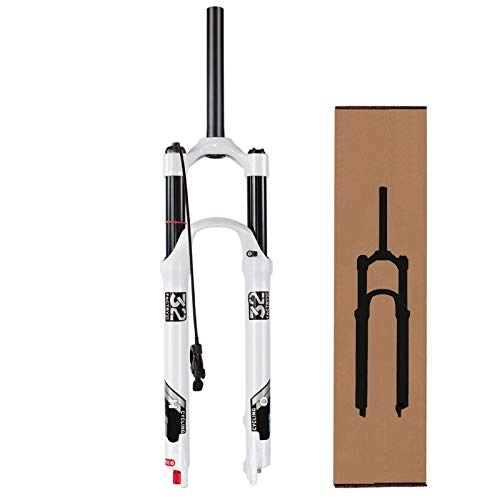 Mountain Bike Fork : VPPV 26 / 27.5 / 29 In Mountain Bicycle Suspension Forks, 1-1 / 2 ”Bike MTB Front Fork With Air Pressure Rebound Travel 120mm (Color : A, Size : 26inch)