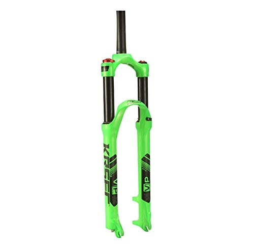 Mountain Bike Fork : VTDOUQ Bicycle suspension fork 26 27.5 29 in mountain bike front fork double air chamber shoulder control disc brake 1-1 / 8