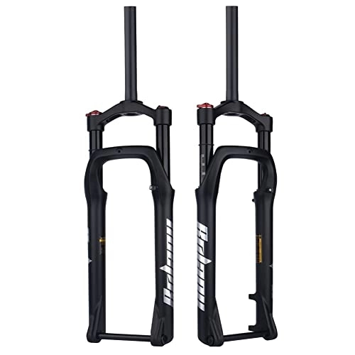 Mountain Bike Fork : WAMBAS 26 X 4.0 Inch Fat Tire MTB Suspension Fork 115mm Travel 1 1 / 8 Straight Tube Manual Lockout Thru Axle 15 * 135mm Front Forks Fit Snow Beach Mountain Bike