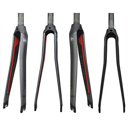 Mountain Bike Fork : WANGP Full Carbon Fork Fork Road Bike Fork Bicycle Parts 1-1 / 8 700c Superlight 350g 3k Finish Cycling Accessories Full Carbon Fiber, Gloss