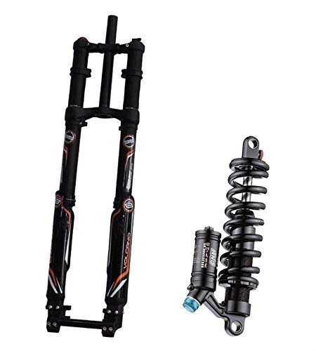 Mountain Bike Fork : WATPET Bike Suspension Forks MTB Bicycle Fork Supension Air 26 27.5er Inch Mountain Bike USD-8S DH FR Professional Level Fork For A Bicycle Accessories Tapered Steerer and Straight Steerer Front Fork