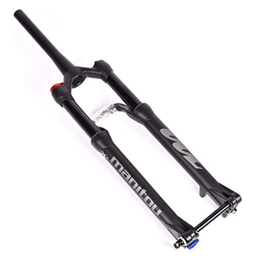 Mountain Bike Fork : Waui 27.5 / 29 Inch Suspension Fork, 1-1 / 8' (28.6mm) MTB Bike Cone Tube Barrel Shaft 15MM Shoulder Control Disc Brake 100mm (Color : 29inch, Size : A)