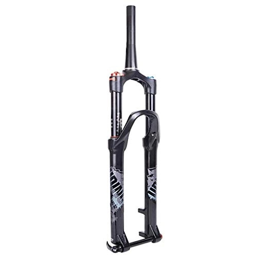 Mountain Bike Fork : Waui 27.5inch MTB Mountain Bike Suspension Fork, 1-1 / 8' Aluminum Alloy Cycling Suspension Lock Shoulder Control Travel:100mm (Color : B, Size : 27.5inch)