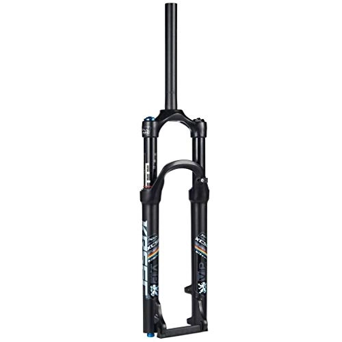 Mountain Bike Fork : Waui 29" Downhill Forks, 1-1 / 8" MTB Suspension Fork Mountain Bike Aluminum Alloy Cone Disc Brake Damping Adjustment Travel 100mm (Size : 29inch) (Size : 29inch)