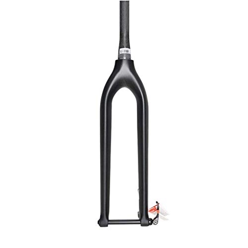 Mountain Bike Fork : Waui 29 Inch MTB Cycling Suspension Fork, 3K Carbon Fiber Cone Tube Quick Release Lever Hard Disc Brake 1-1 / 8' (28.6mm)