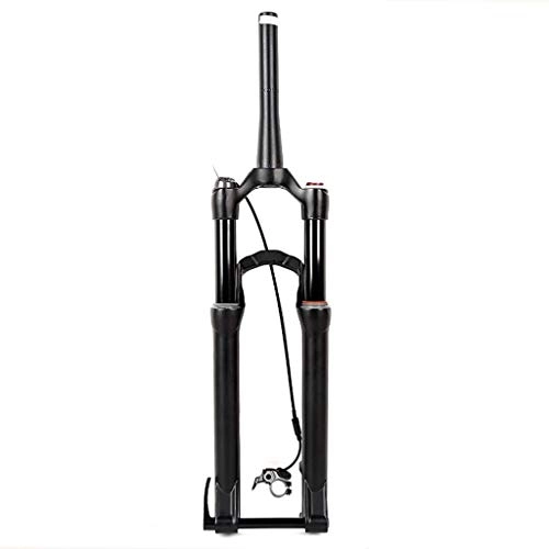Mountain Bike Fork : Waui Bicycle Clarinet Bucket Shaft Gas Fork Mountain Bike Air Pressure Suspension Wire Control Fork 27.5 / 29 Inch (Size : 29Inch)