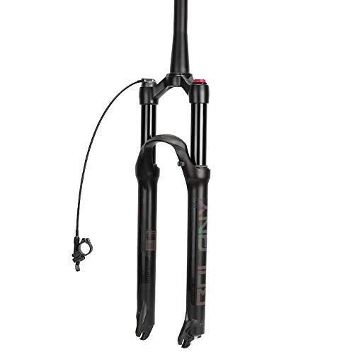 Mountain Bike Fork : Waui MTB Oil Pressure Forks Bicycle Suspension Fork Pneumatic Damping Adjustment Aluminum Alloy 26 / 27.5 / 29 inch (Color : C, Size : 29)