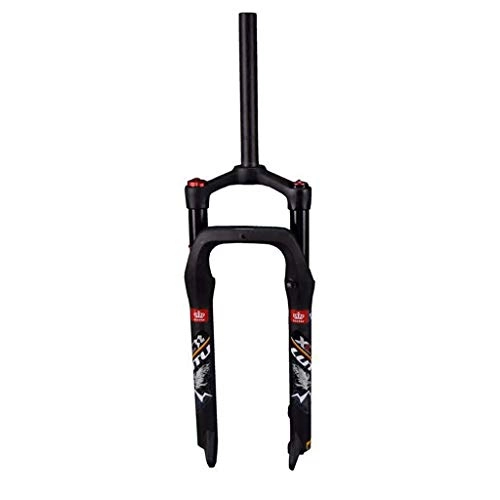 Mountain Bike Fork : Waui Remote Quick Lock Snowmobile Suspension Fork For Mountain Bike 135MM Travel Preload Adjustable (Size : Black)
