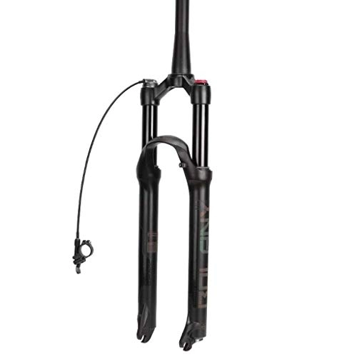 Mountain Bike Fork : Waui Suspension Fork MTB Shock Absorber 27.5inch 29inch Stroke 100 Mm Suspension Fork Bicycle Magnesium Alloy Tube (Color : Remote control, Size : 27.5inch)