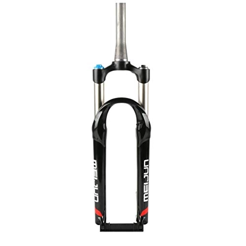 Mountain Bike Fork : Waui Suspension Front Fork Cone Tube 26 Inch 650B Bicycle Mountain Bike Hydraulic Lock Shock Absorber (Color : Black)