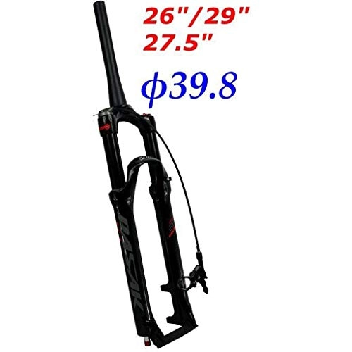 Mountain Bike Fork : Waui Suspension Mountain Bike Fork 26 Inches 27.5 Inches 29 Inches 2 Spinal Canal 39.8 Gas Fork Shoulder Control Remote Control (Size : 27.5)