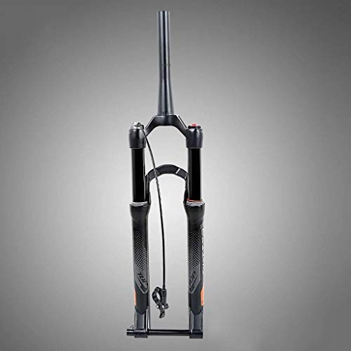 Mountain Bike Fork : Waui Wire Control Fork 27.5 / 29 Suspension Fork, Magnesium Alloy Rear Axle Black Inner Tube Bucket Shaft Downhill Shock (Size : White)