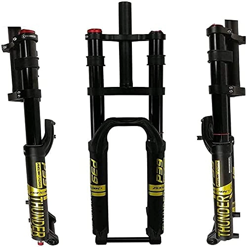 Mountain Bike Fork : WBXNB Suspension Fork MTB Suspension Air Fork Front Fork Mountain Bike Suspension Air Pressure Bicycle Shock Absorbers Forks Rebound Adjust the Straight Tube Double Shoulder Controls Ultralight Gas S