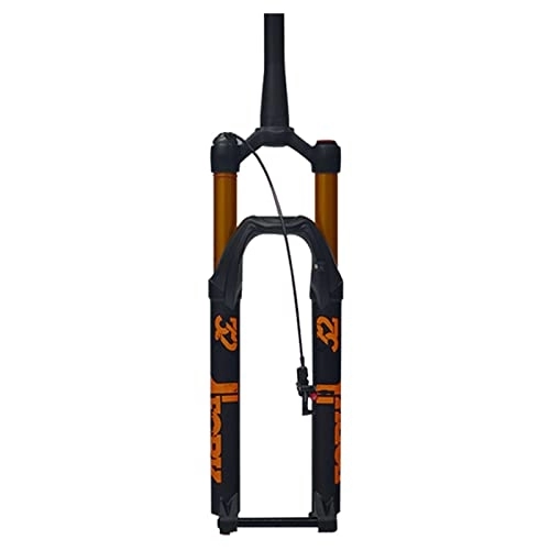 Mountain Bike Fork : WDNMDY MTB Thru Axle Suspension Fork - 27.5 / 29 Inch, 28.6mm Tapered Tube Air Front Fork, Thru Axle 15X100, Damping Rebound, Travel 140mm Mountain Bike Fork, Remote Lockout Off-road Bicycle Fork