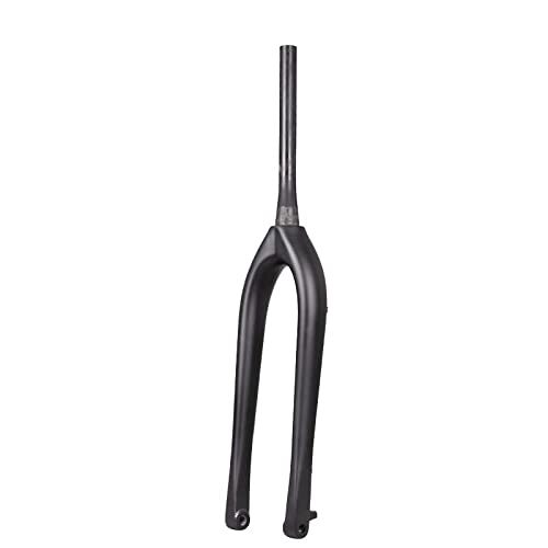Mountain Bike Fork : WENZI9DU BXT Full Carbon MTB Fork Boost 110 * 15mm 29er mountain bike fork 29"inch disc brake Tapered 1-1 / 8 to1-1 / 2 Thru Axle fork (Color : Black Gloss)